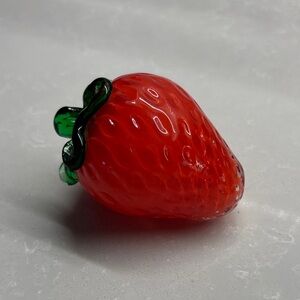 Art Glass Strawberry paper weight/ decor